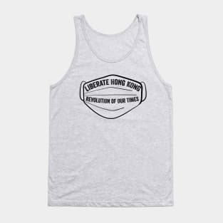 Hong Kong Face Mask Ban - Liberate Hong Kong; Revolution of our Times Tank Top